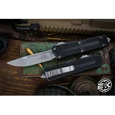 Ніж Microtech Scarab II Gen III Drop Point Stonewash Black